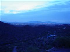 A photo of the Tucson valley at night from my house